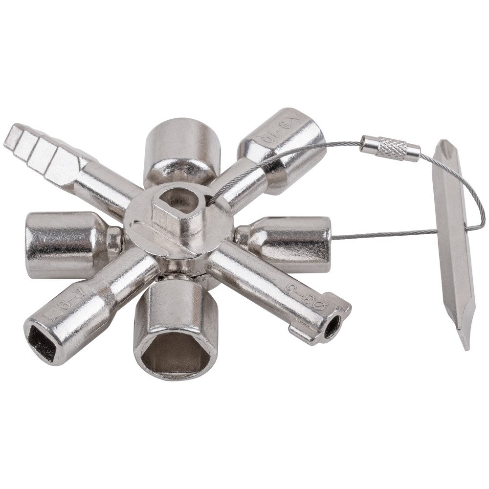 Ключ универсальный для электрошкафов 10 в 1 60110