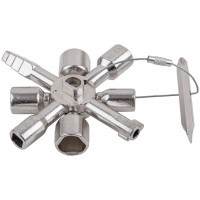 Ключ универсальный для электрошкафов 10 в 1 60110