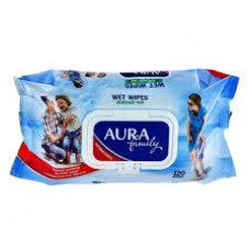 Салфетки влажные AURA Family д/всей семьи 120шт