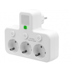 Тройник-ночник NO:8623L 2500W-10А/250V SP-439