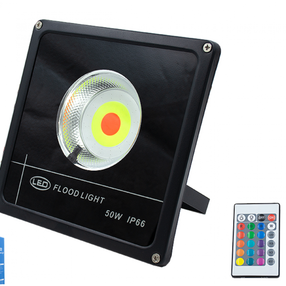 Прожектор светодиодный для декор подсветки 50 W RGB с пультом SP-04633