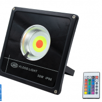 Прожектор светодиодный для декор подсветки 50 W RGB с пультом SP-04633