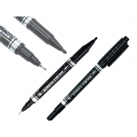 Маркер двухсторонний СY-2002(120) узкий Черный для различных поверхностей SP-02282