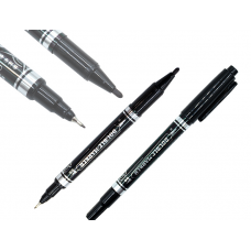 Маркер двухсторонний СY-2002(120) узкий Черный для различных поверхностей SP-02282