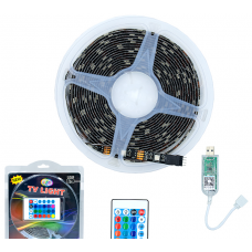 Светодиодная лента RGB-USB-Bluetooth (комплект 5метров+пульт) SP-04185