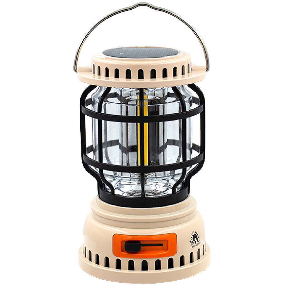 Фонарь кемпинговый Керосинка YYC-2096 с регулировкой, зарядкой от солнца и USB YYC-2096