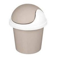 Контейнер для мусора 7л Rambai бежевый