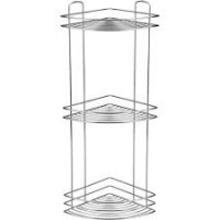 Полка д/ванной угловая 3 яруса BASIC Рыжий кот хром 111178