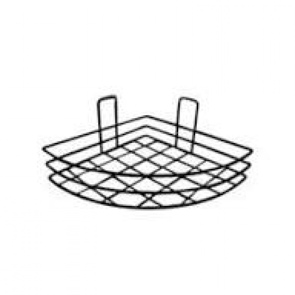 Полка для ванной угловая Рыжий кот графит 26*26см 109750 Полка для ванной угловая Рыжий кот графит 26*26см 109750