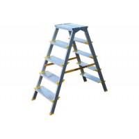 Стремянка алюм двусторонняя 5+5 Color 3305