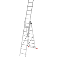 Лестница алюм. 3х10, Усиленная (Н 2,65-6,30м) 4310р