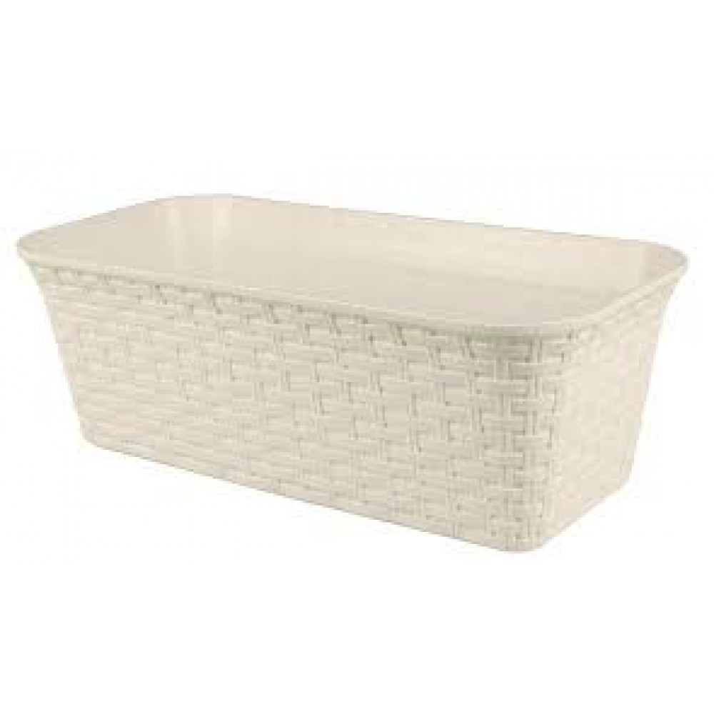 Ящик балконный Ротанг 55см белоснежный жасмин  IG625610048