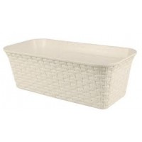 Ящик балконный Ротанг 55см белоснежный жасмин  IG625610048