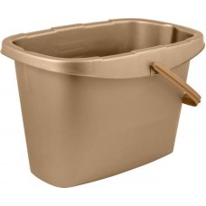 Ведро 13л прямоуг Wood сливочный/бук SC500710000