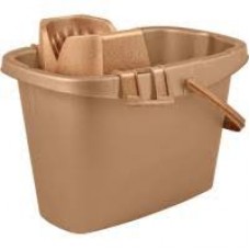 Ведро 13л с отжимом Wood сливочный/бук SC408611000