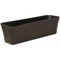 Ящик балконный Ротанг 40см горький шоколад IG625510011
