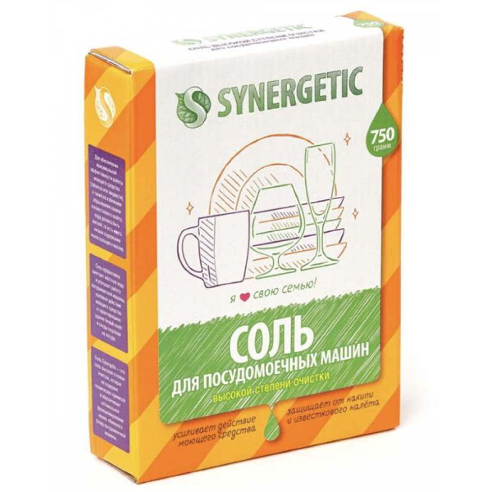 Соль для посудомоечных машин 1500гр SYNERGETIC 