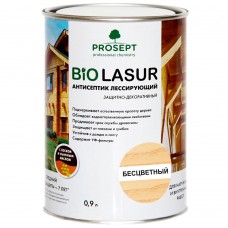 Лак- Антисептик лессирующий защитно-декоративный Бесцветный PROSEPT BIO LAZUR 0.9л (031-09)
