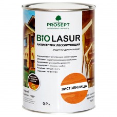 Лак- Антисептик лессирующий защитно-декоративный Лиственница PROSEPT BIO LAZUR 0.9л (034-09)