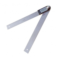 Угломер металлический нержавеющий с электронным отсчетом 200мм 19320