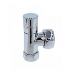 Вентиль для полотенцесушителя угловой 1"х1/2" гайка-гайка хром ПАРА KV01-LFF042