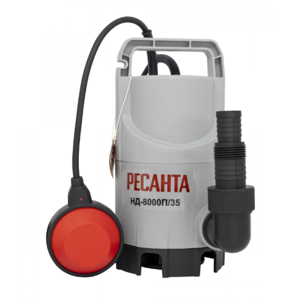 Насос погружной дренажный для грязной воды Ресанта НД-8000П/35 77/2/1