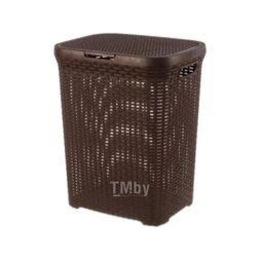Корзина для белья 60л Ротанг коричневый 186001
