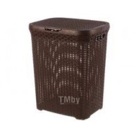 Корзина для белья 60л Ротанг коричневый 186001