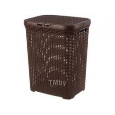 Корзина для белья 60л Ротанг коричневый 186001