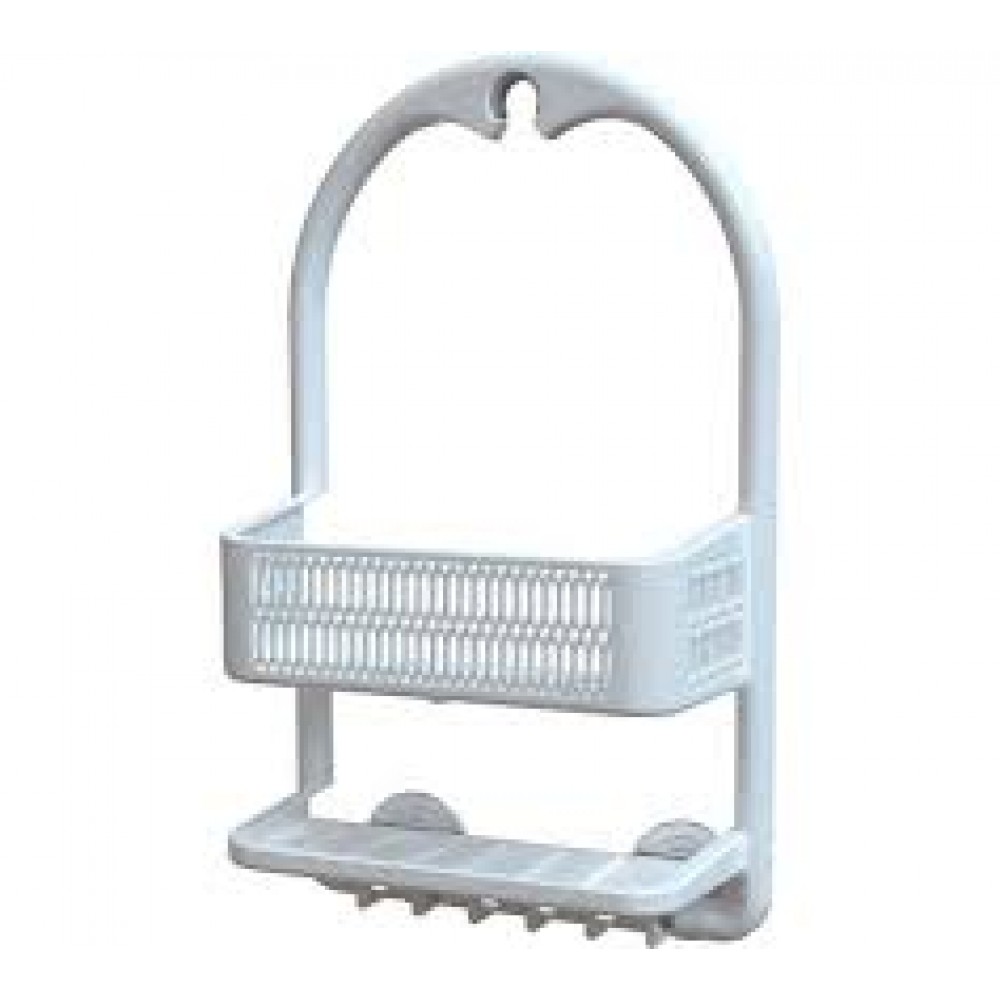 Полка д/ванной АБС пластик, белый CERES M-N48-01