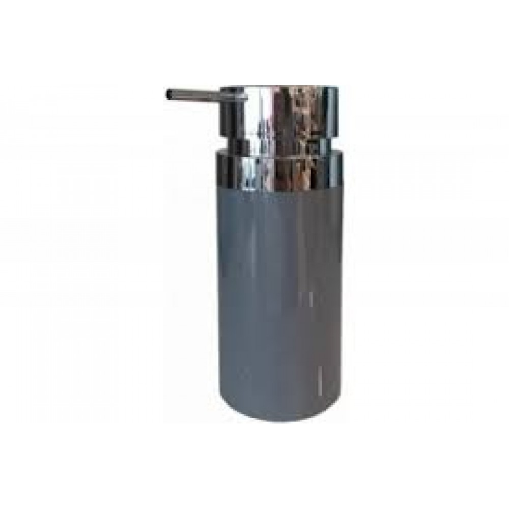 Дозатор для жидкого мыла пластик LENOX серый