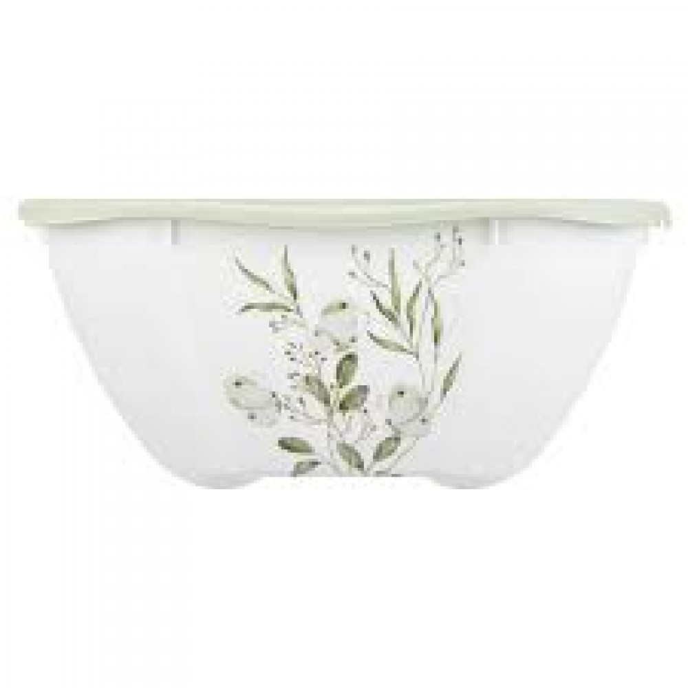 Салатник WAVE с крышкой с декором 3,7л св. серый 433217830