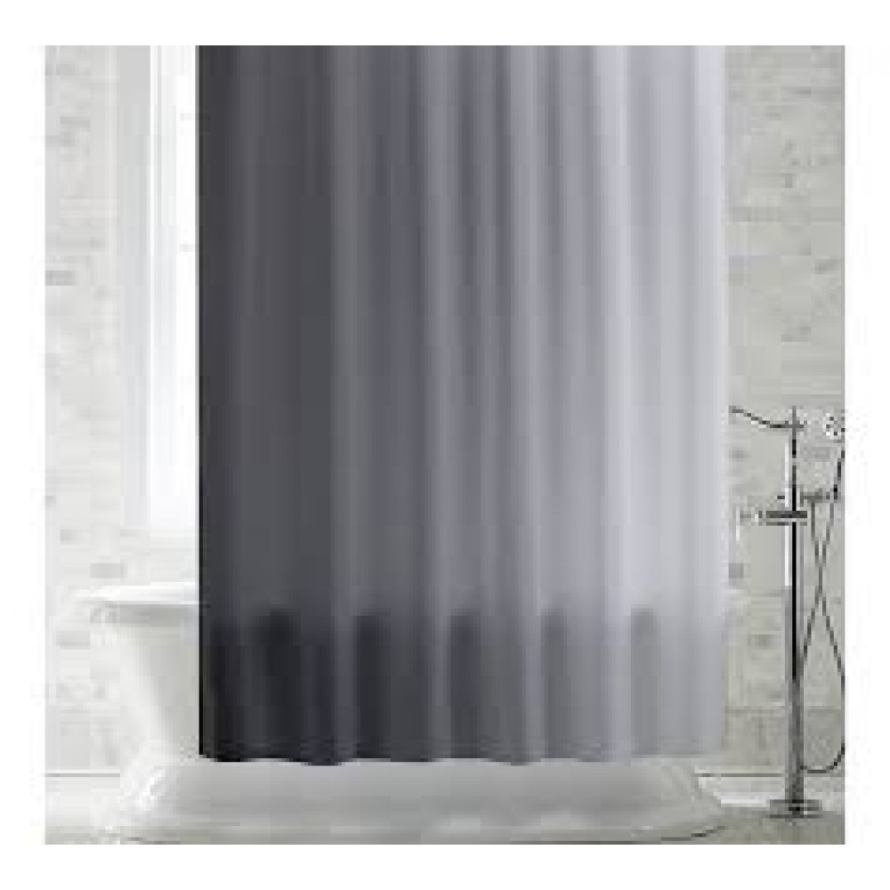 Шторка для ванной 180*200 полиэстр SHARM серый DR-40002