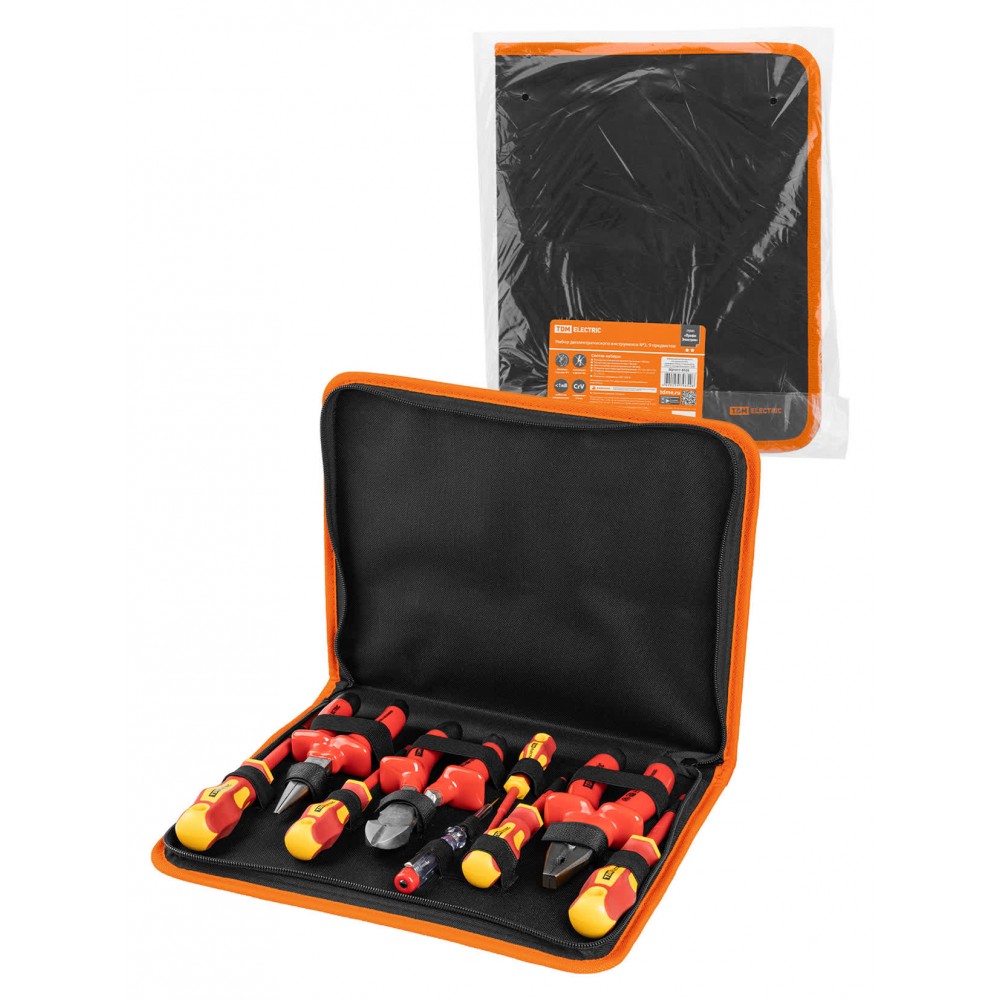 Набор диэлектрического инструмента №3, тканевый пенал, 8 предметов, 1000 В, «ПрофиЭлектрик»