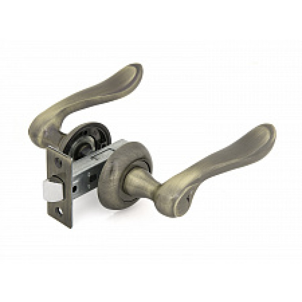 Комплект для двери FZ SET 17L 100 АB ручка+защелка бронза 113462 Комплект для двери FZ SET 17L 100 АB ручка+защелка бронза 113462