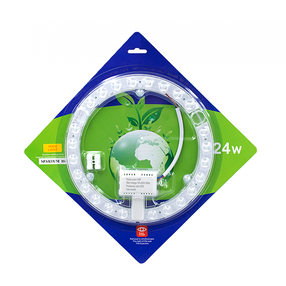 Светодиодный модуль 24W на магнитах D-195мм 220V 6500K 11-0130