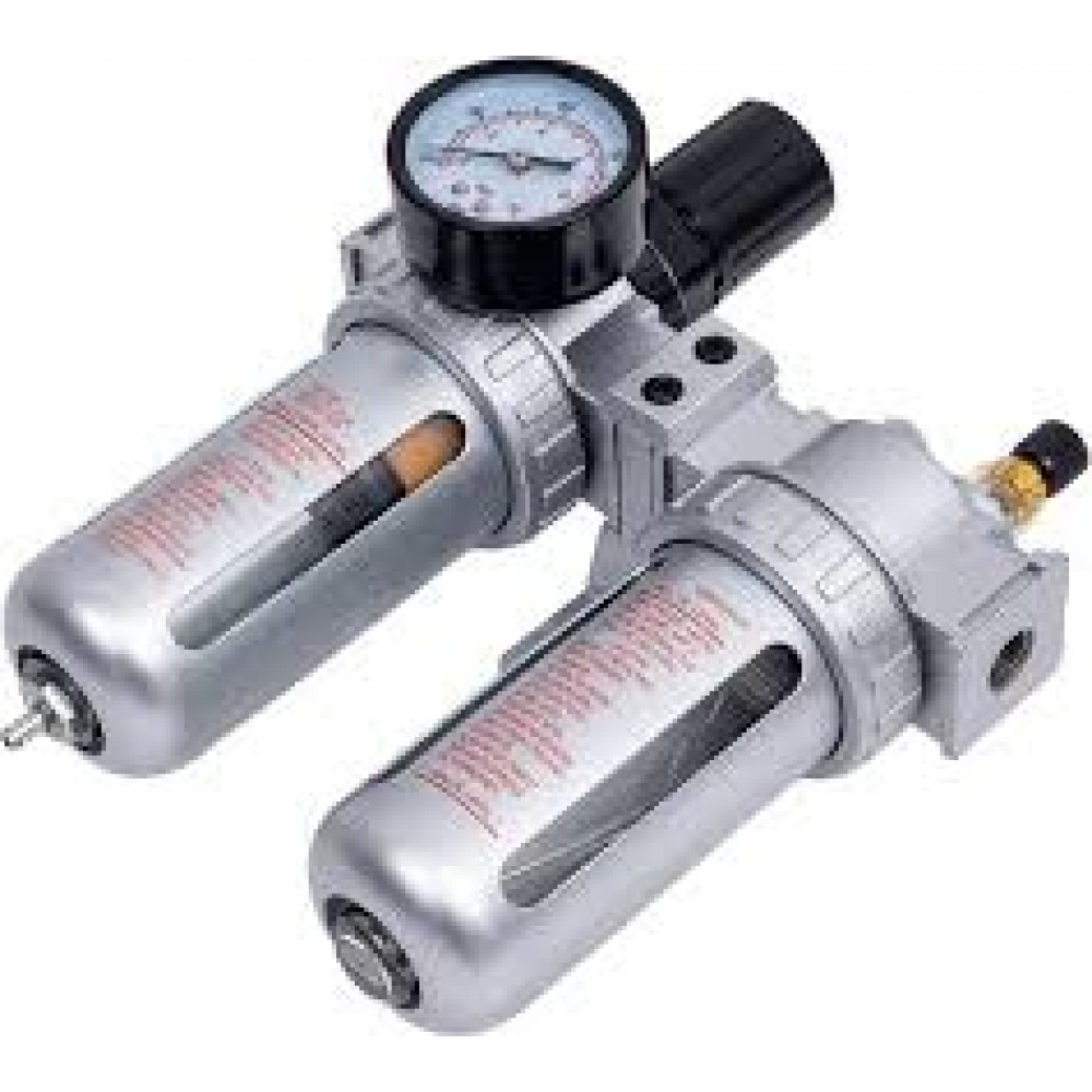 Блок подготовки воздуха 3/8"(фильтр + регулятор + лубрикатор) FK-AFRL803 54407 Блок подготовки воздуха 3/8"(фильтр + регулятор + лубрикатор) FK-AFRL803 54407