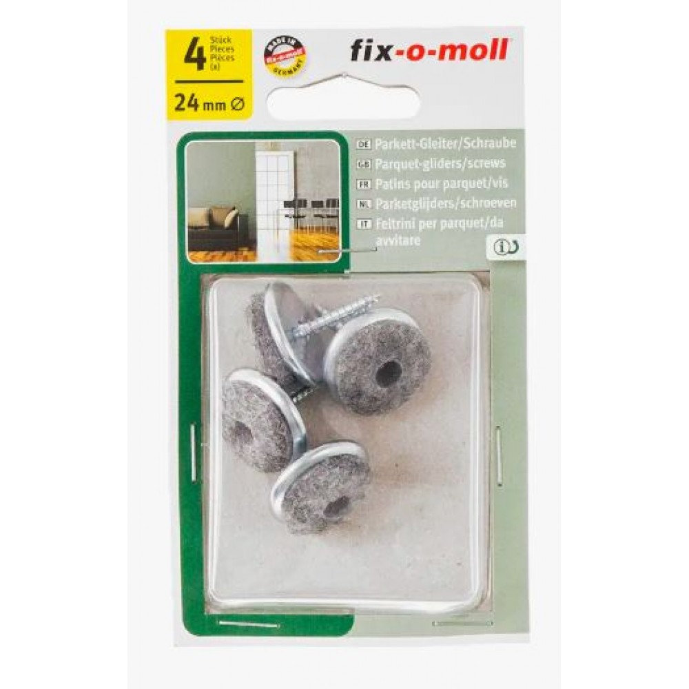 Пункт (подпятник) метал. с гвоздем  Д18мм, 8шт/1пач, серый, 246120