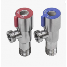 Кран хром. угловой РН/РН 15*15 нерж (пара) TIM BL5854.02S (не СД)