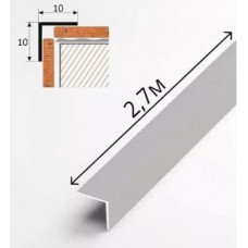 Угол ПВХ 10*10 мм 2,7м светло-серый