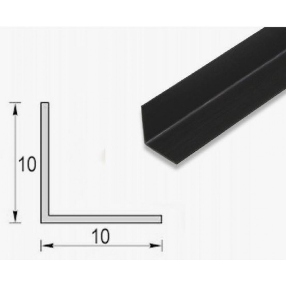 Угол ПВХ 15*15 мм 2,7м черный