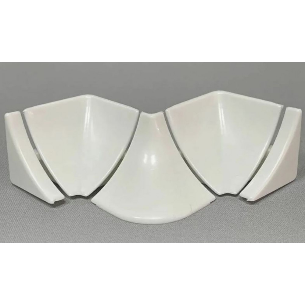 Набор для плинтуса столешницы 3м, Светло-серый 002 (5 элем)