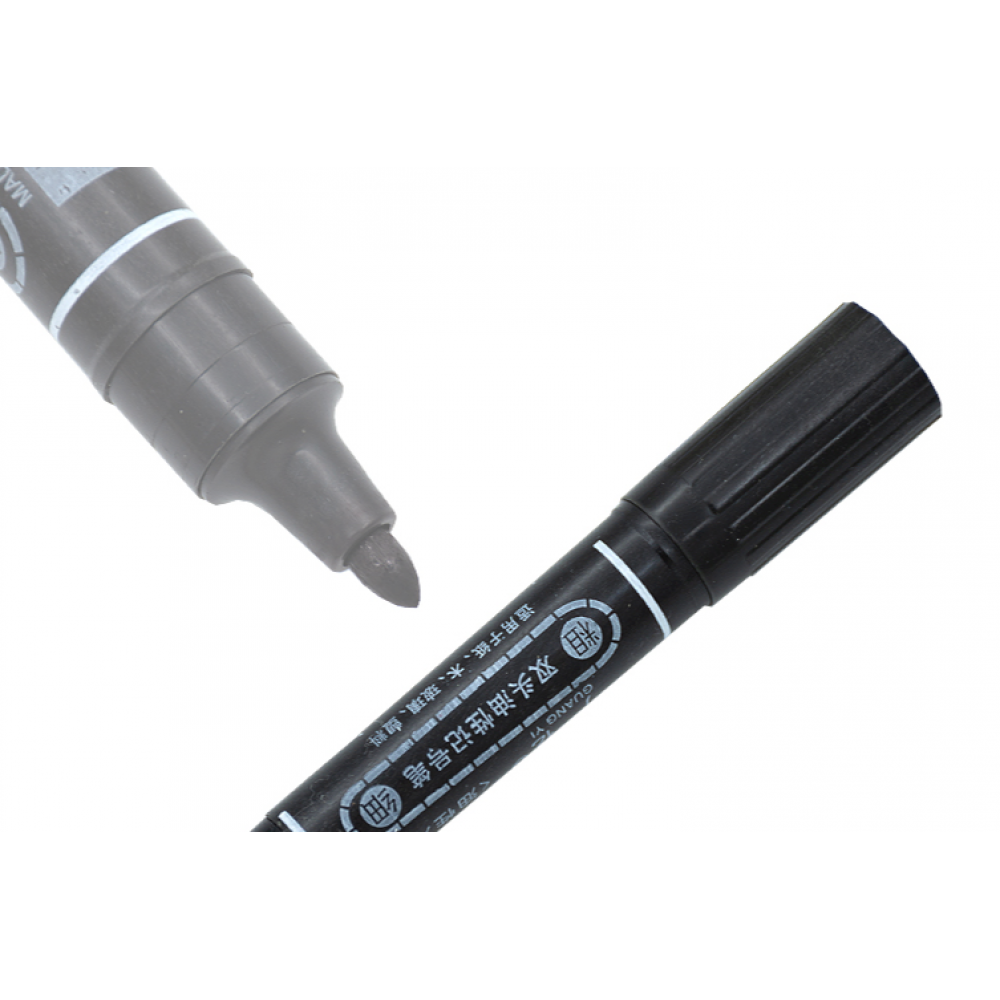 Маркер двухсторонний GY-150-ВК широкий Черный SP-03383