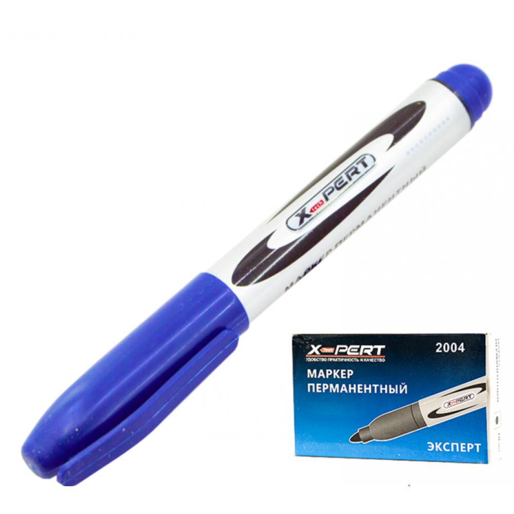 Маркер перманентный Синий Эксперт SP-02732