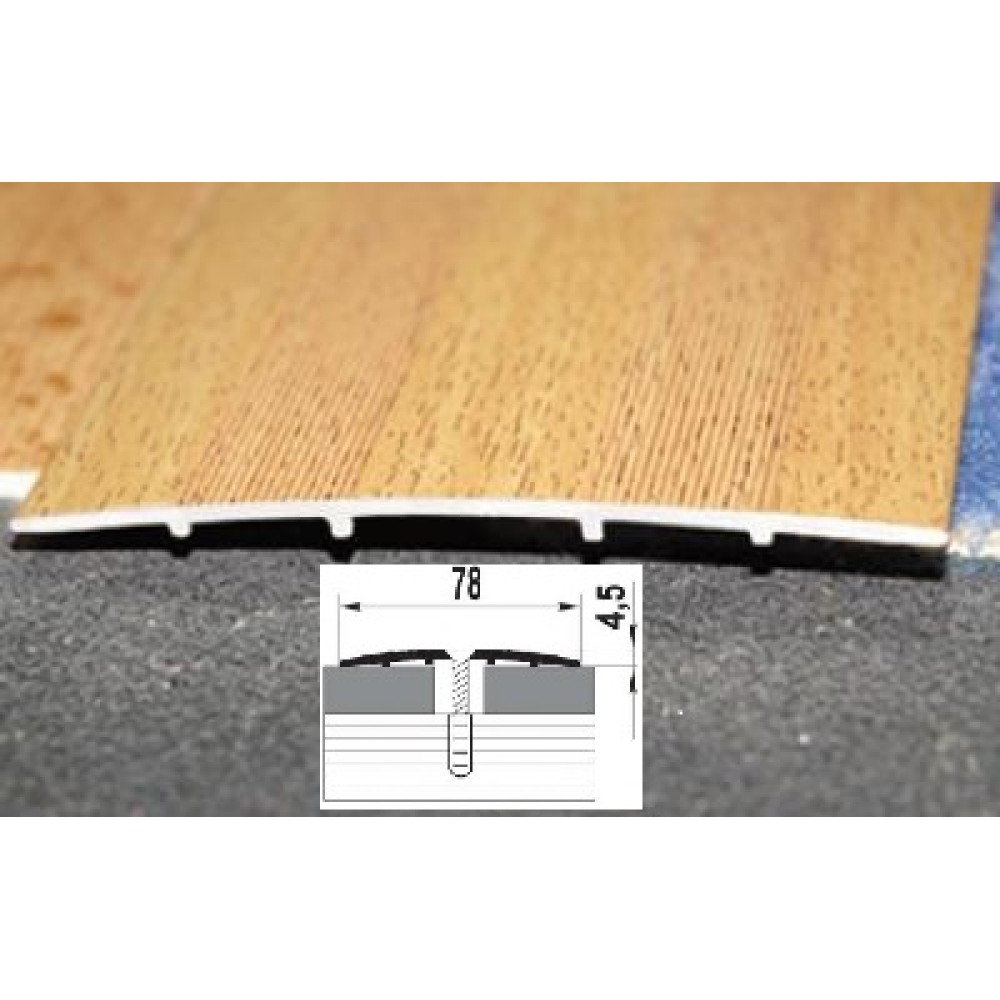 Профиль алюминиевый А 80 (1,8м) бронза