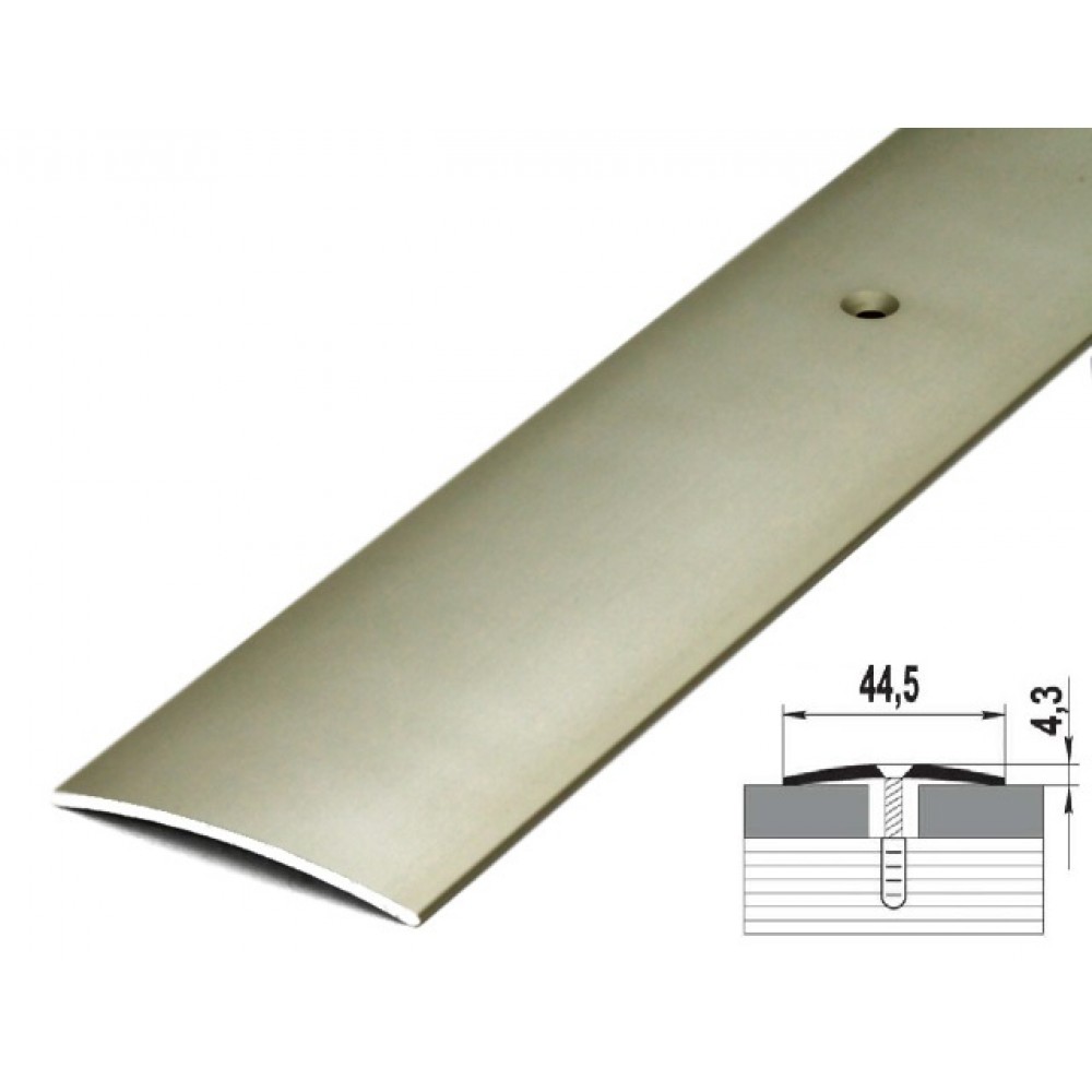 Профиль алюминиевый А 45 (1,8м) серебро