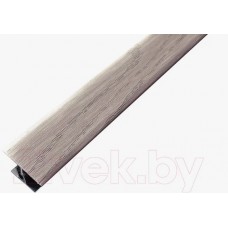 Профиль алюминиевый АС 11, Т-образ.(0,9м) дуб серена серый 26мм-8..11мм