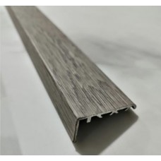 Профиль алюминиевый Д  3 (0,9м) дуб дымчатый 045, 24х18мм