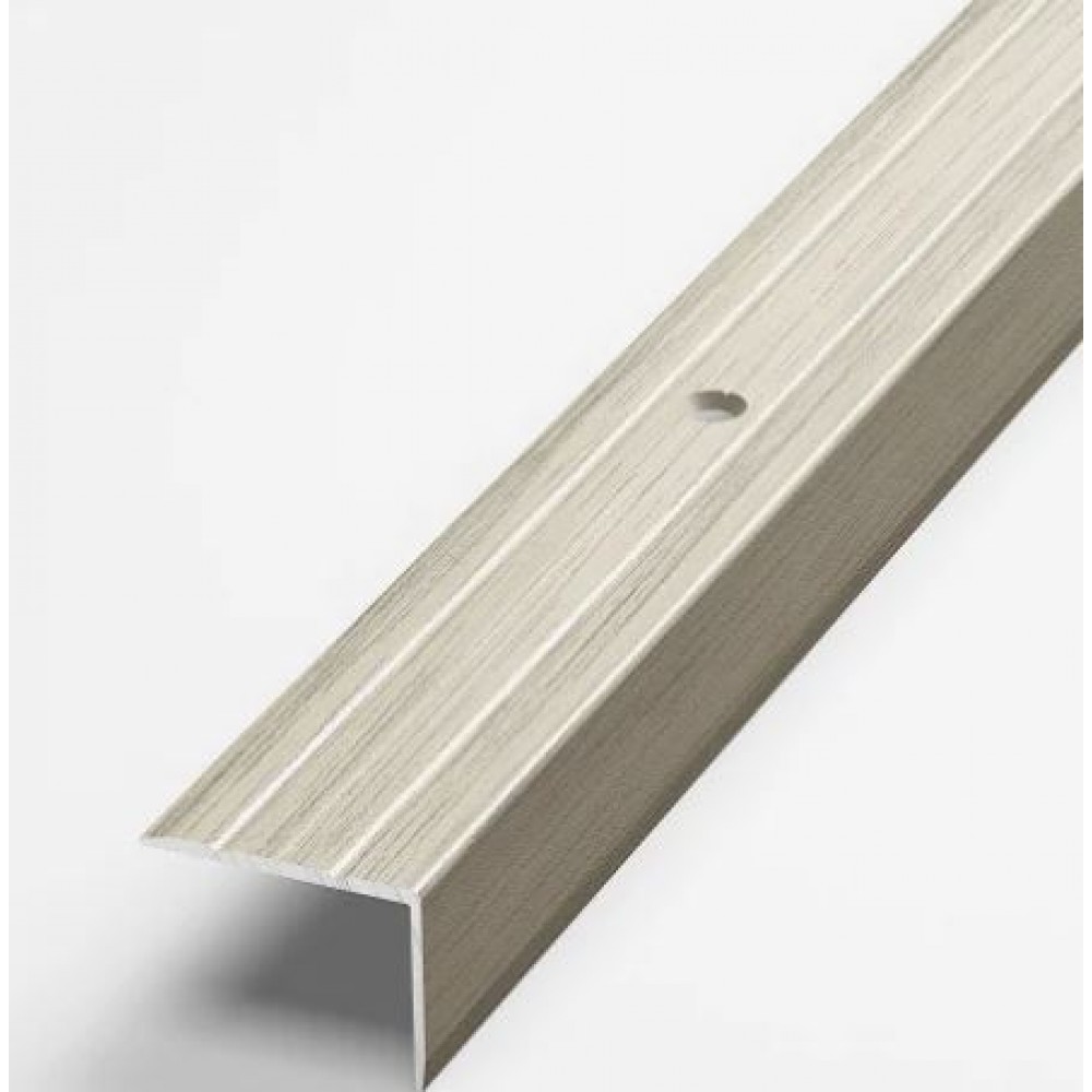 Профиль алюминиевый Д  3 (0,9м) ясень белый 106, 24х18мм