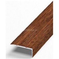 Профиль алюминиевый Д 3 (0,9м) дуб темный 091, 24х18мм